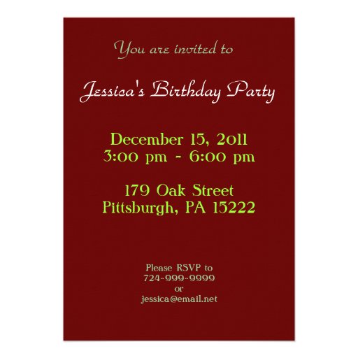 Ladies in Hats Invitation
