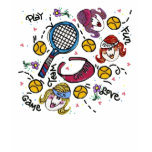 Ladies Long Sleeve -Tennis Girls T Shirts