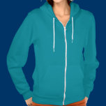 Ladies Mermaid Green  Fleece Hoodie Z - Customized t-shirts