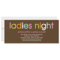 Ladies Night Bachelorette Party Invitation invitation