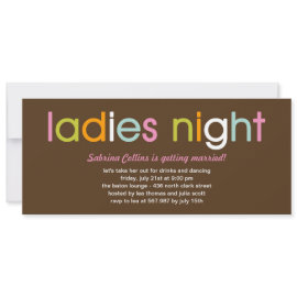 Ladies Night Bachelorette Party Invitation invitation