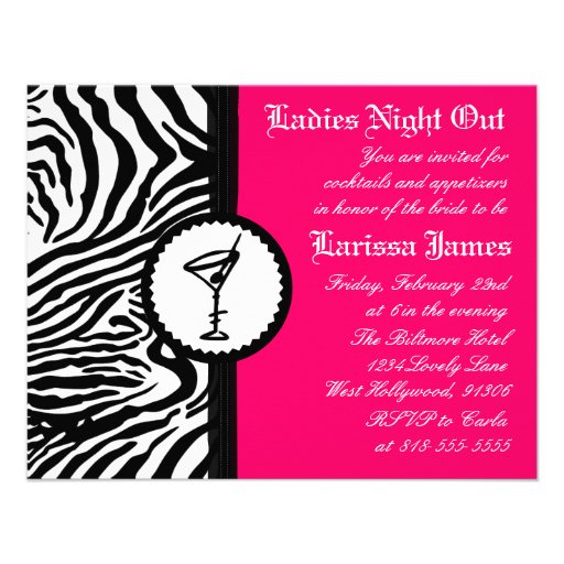 Ladies Night, Bachelorette Party Invitation