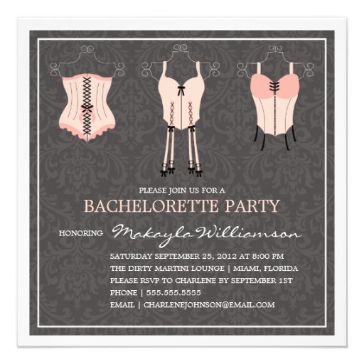LADIES NIGHT LINGERIE | BACHELORETTE PARTY INVITE