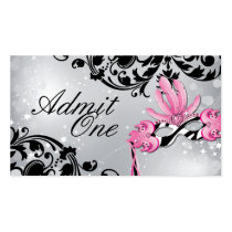 Ladies Night - Masquerade Admission Tickets Business Card Template