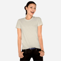 Ladies Organic Shirt w/ Purple Design