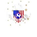 Ladies Petite Girls US soccer t-shirt