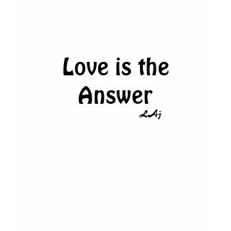 Ladies Petite Light T-Shirt Love is the Answer shirt