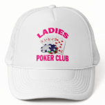 LADIES POKER CLUB hats