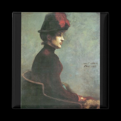 Ladies Portrait by Lovis Corinth Magnets