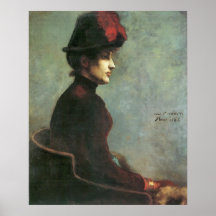 Ladies Portrait by Lovis Corinth Poster