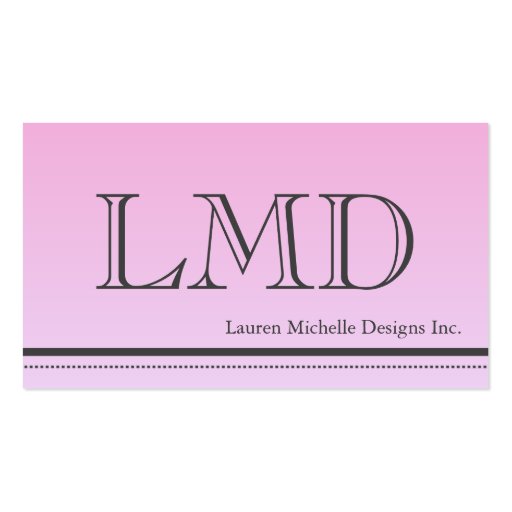 Ladies Professional Modern Design Business Card (front side)