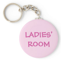 Ladies restroom keychain