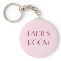 Ladies restroom keyring keychains