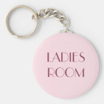 Ladies restroom keyring keychains