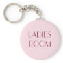 Ladies restroom keyring keychains