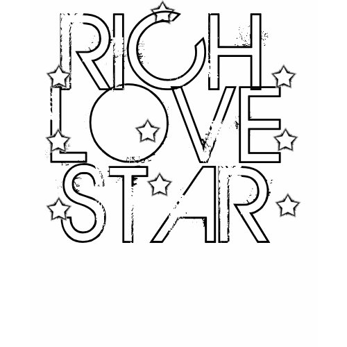 LADIES RICH LOVE STAR HOODY shirt