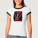 Ladies Ringer T-shirt - Customized by downonseven Ladies Ringer T-shirt - Customized