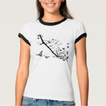 Ladies Ringer T-shirt - Customized by modeink Ladies Ringer T-shirt - Customized