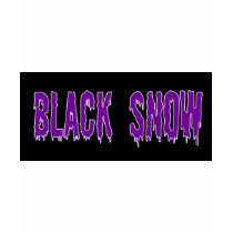 Ladies T-Shirt - BLACK SNOW Purple Blood