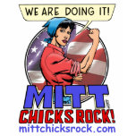 Ladies T-shirt - Mitt Chicks Rock!