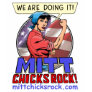 Ladies T-shirt - Mitt Chicks Rock!
