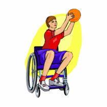 ladies wheelchair ball acrylic cut outs