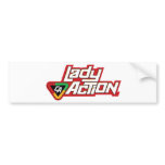 Lady Action Mug - Paul Gulacy Artwork bumper stickers