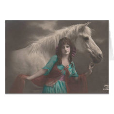 Lady and Horse 5 card