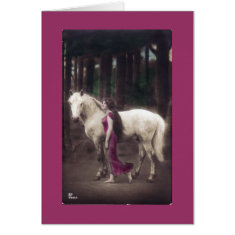 Lady and Horse 6 card