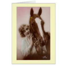Lady and Horse 7 card
