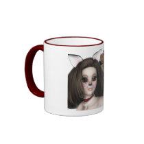Lady and Lion coffee mug