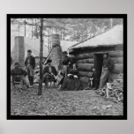 Lady and Officers at Brandy Station, VA 1864 posters