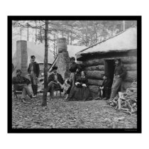 Lady and Officers at Brandy Station, VA 1864 posters