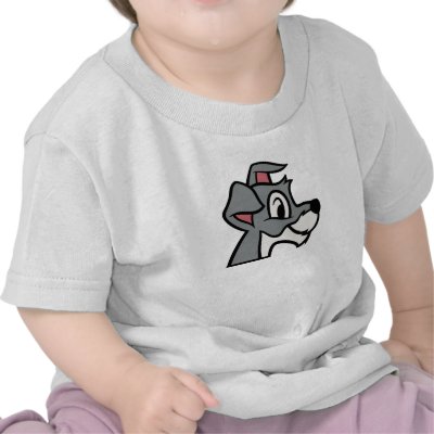 Lady And the Tramp head shot classic drawing t-shirts