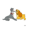 Lady and The Tramp Meet Disney mousepad