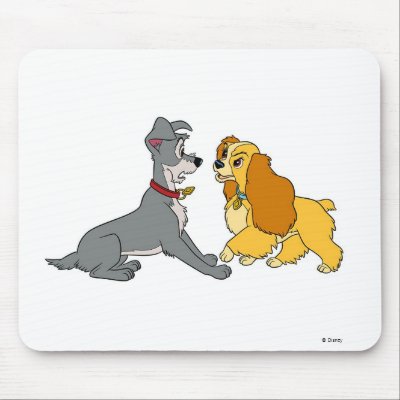 Lady and The Tramp Meet Disney mousepads