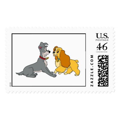 Lady and The Tramp Meet Disney postage