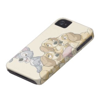Lady and the Tramp Puppies Case-Mate iPhone 4 Cases