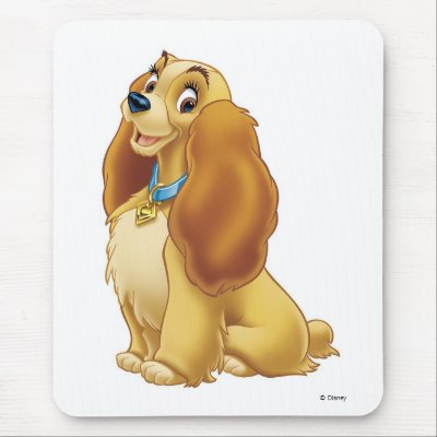 Lady and The Tramp's Lady smiling Disney mousepads
