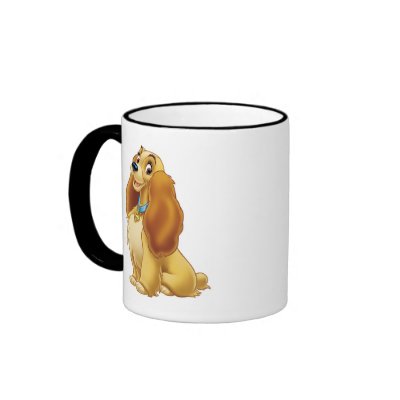 Lady and The Tramp's Lady smiling Disney mugs