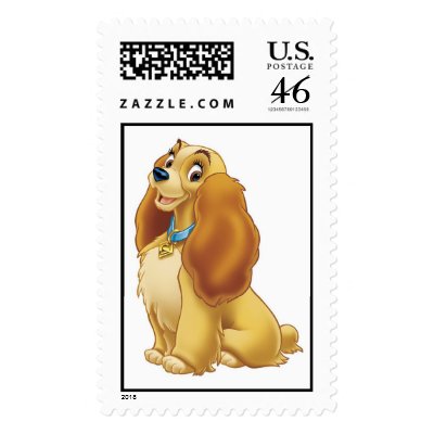 Lady and The Tramp's Lady smiling Disney postage
