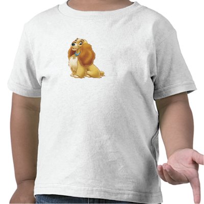 Lady and The Tramp's Lady smiling Disney t-shirts