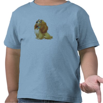Lady and The Tramp's Lady smiling Disney t-shirts