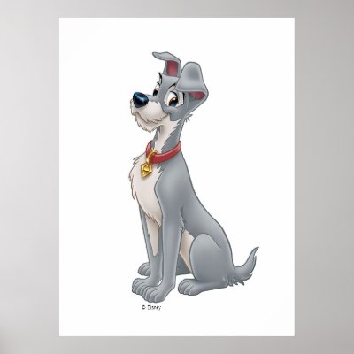Lady and the Tramp's Tramp sitting Disney posters