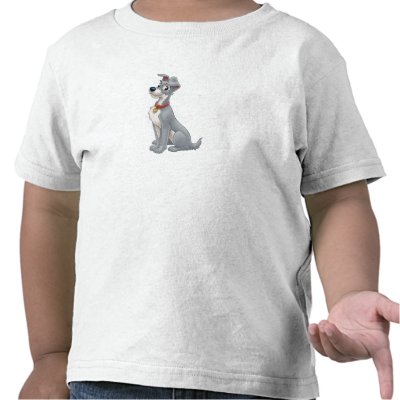 Lady and the Tramp's Tramp sitting Disney t-shirts
