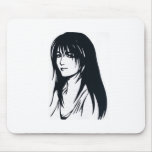 LADY ANIME ON MOUSE PAD