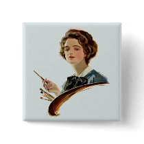 Lady Artist Pin