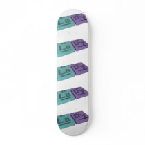 Lady as Lanthanum La  and Dysprosium Dy Skateboard Deck