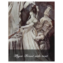 Lady At The Dressing Table By Johann Heinrich Füss Flyer