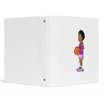 Lady Basketball Player Binders
